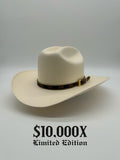 Sombrero Boyz x Louis Vuitton Sombrero / Cowboy Hat 10,000X copa 4.5" or  5" Falda Brim 3.5" or 4" Horma Sinaloa w Feather