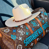 Sombrero Boyz x Louis Vuitton Sombrero/ Cowboy Hat 5,000X copa 4.5" or 5"   /  Falda 3.5" or 4" Horma Sinaloa w feather