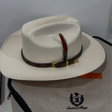 Sombrero Boyz x Louis Vuitton Sombrero / Cowboy Hat 10,000X copa 4.5" or  5" Falda Brim 3.5" or 4" Horma Sinaloa w Feather