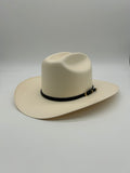 Sombrero Original 10,000X con Toquilla Avestruz Cowboy Hat copa 4.5" or  5" Falda Brim 3.5"or 4" Horma Sinaloa w Feather