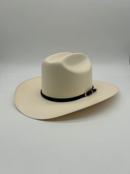 Sombrero Original 10,000X con Toquilla Avestruz Cowboy Hat copa 4.5" or  5" Falda Brim 3.5"or 4" Horma Sinaloa w Feather