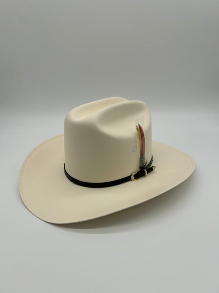 Sombrero Original 100X with Avestruz Toquilla Cowboy Hat Copa 4.5 " or 5" / Falda 3" or 3.5" W Feather Sinaloa Style
