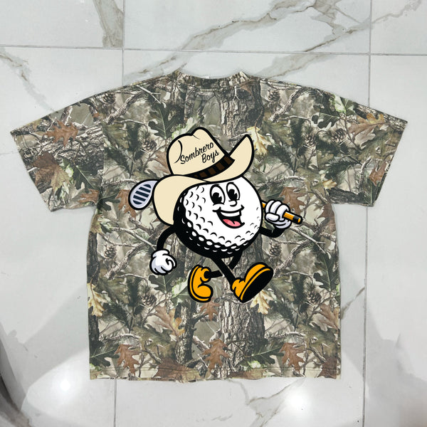 Sombrero Boyz Golf Club Wood Camouflage Oversize T-Shirt